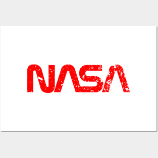 NASA Distressed Look Logo Posters and Art